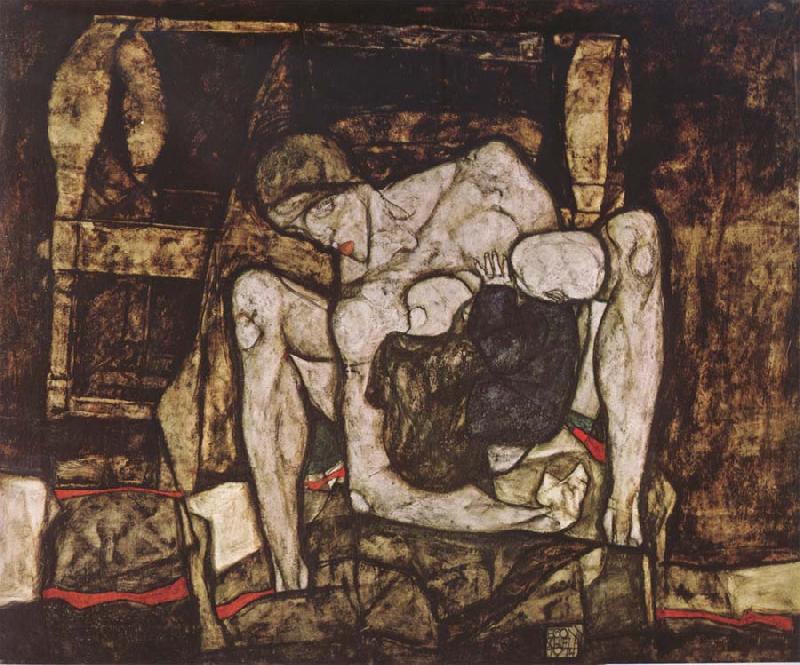 Egon Schiele Blind Mother oil painting image